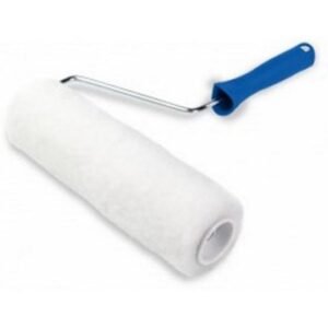 White Polyester Fabric Roller with plastic handle